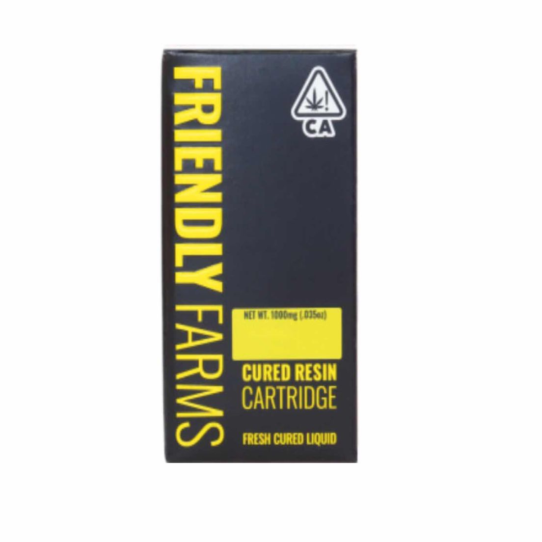 .5g Banana Sundae Cured Resin CART - FRIENDLY FARMS x GOLDEN STATE BANANA