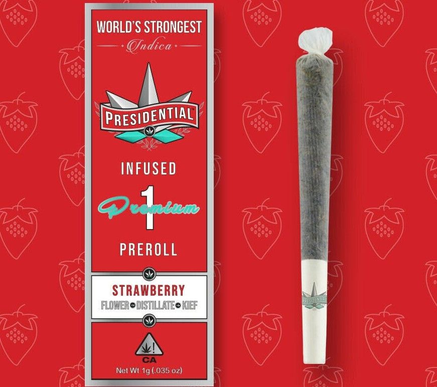 PRESIDENTIAL-INFUSED PREROLL-1G-STRAWBERRY