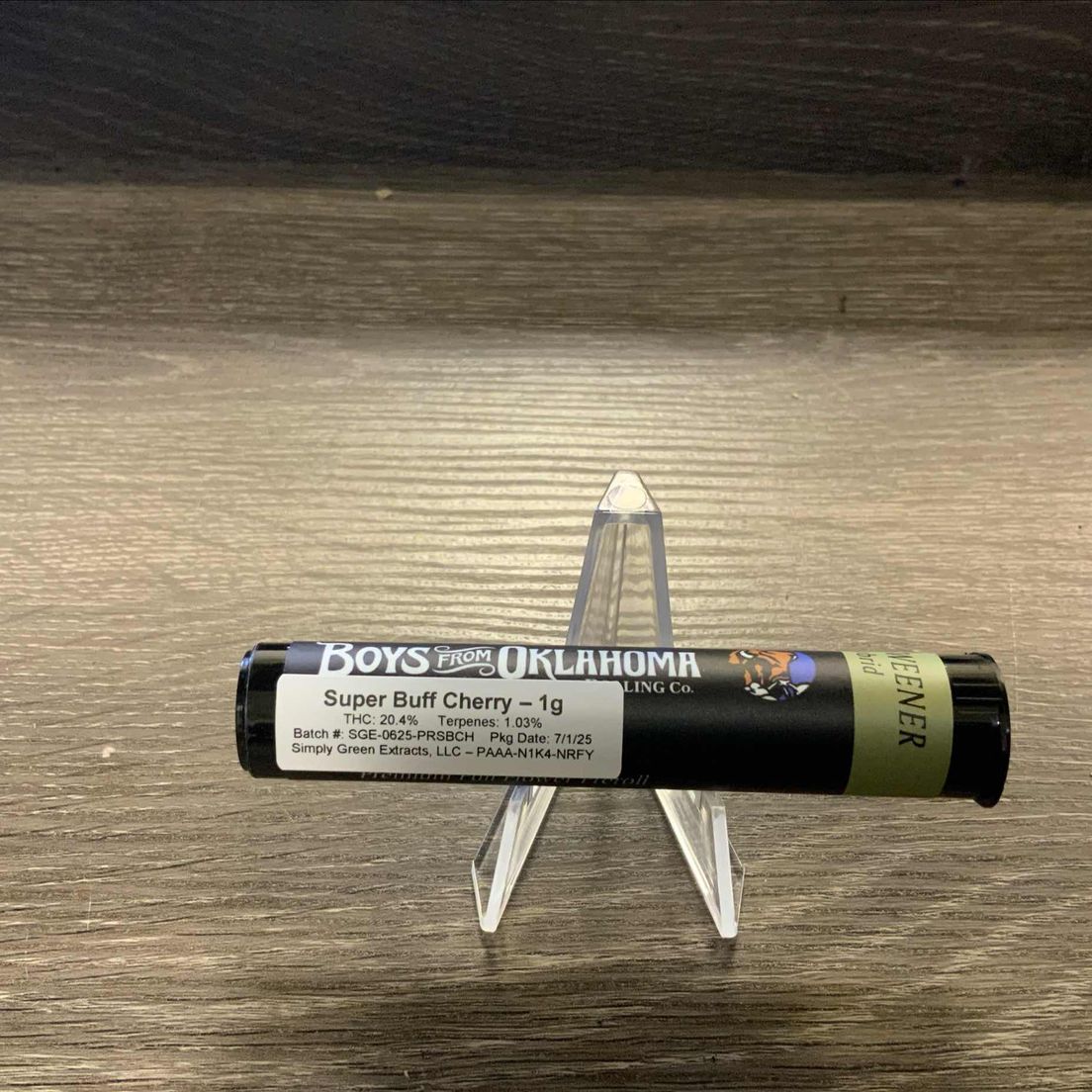 Super Buff Cherry Boys from Oklahoma Preroll 1g