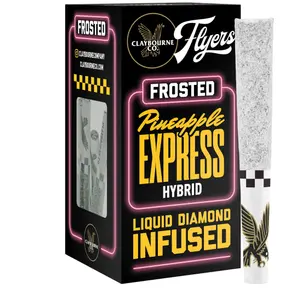 Claybourne Co. - Pineapple Express Flyers Frosted Infused Pre-Rolls - 5ct