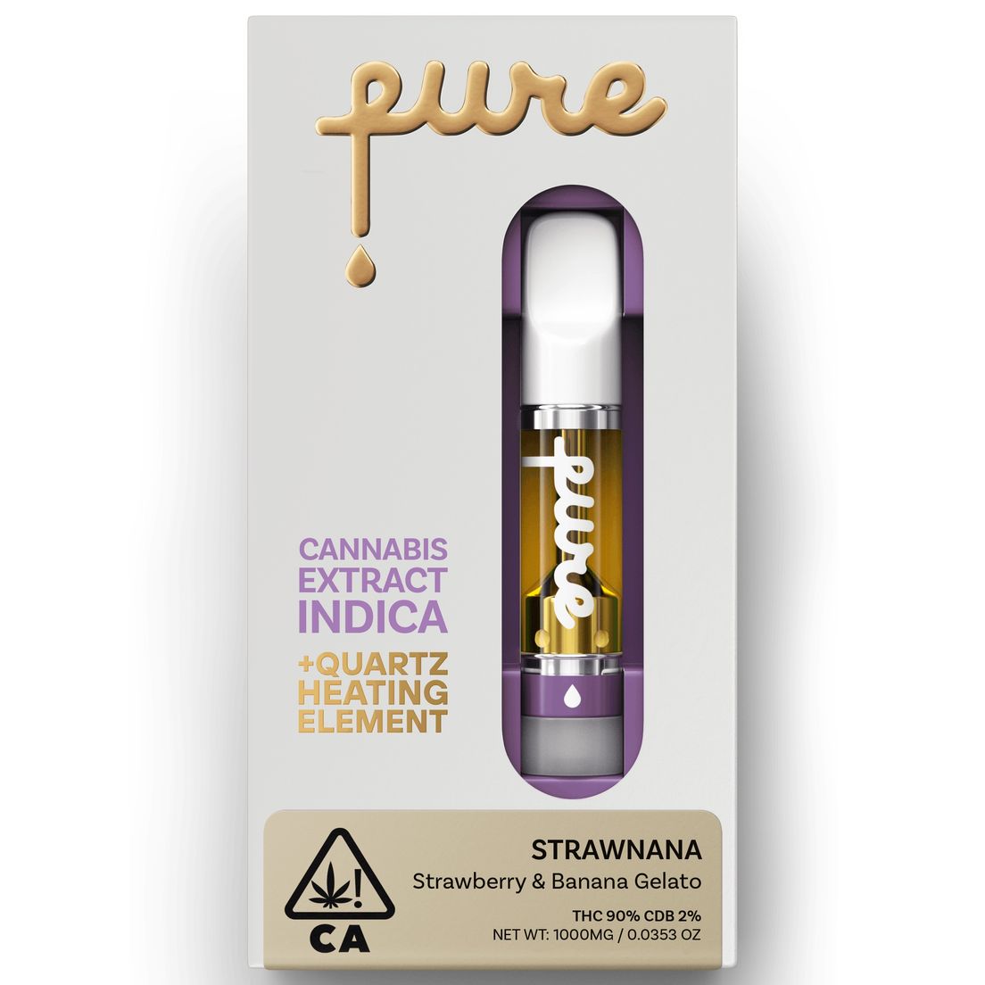 Pure- QuartzCore Strawnana Cart 1g (I)