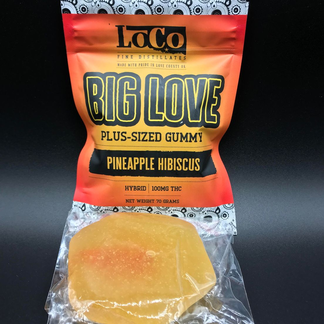 100mg Pineapple Hibiscus Gummy Big Love Loco