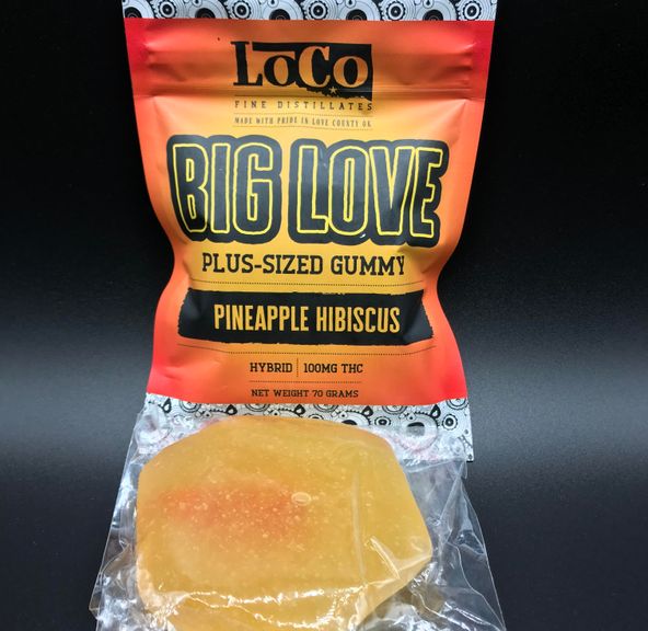 100mg Pineapple Hibiscus Gummy Big Love Loco