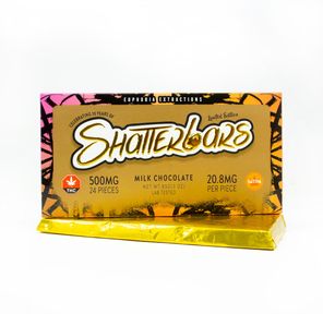500mg Sativa Milk Chocolate Shatter Bar by Euphoria Extractions GOLDEN TICKET INSIDE