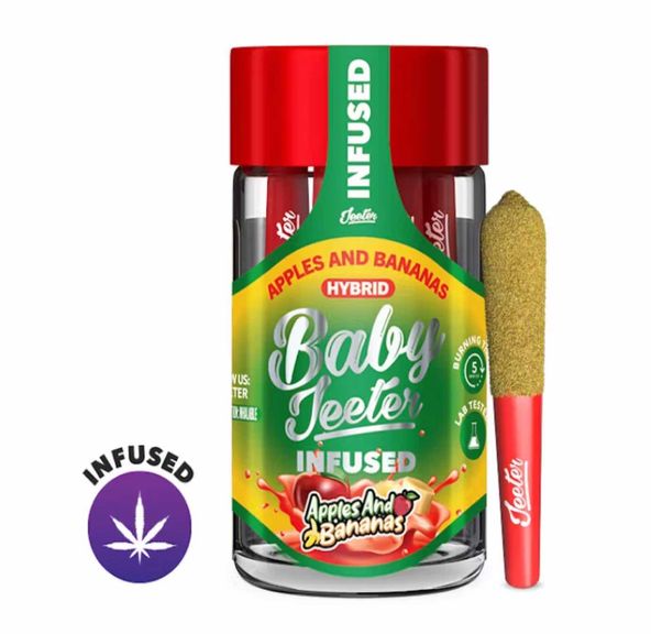 Baby Jeeter - Apples and Bananas (5 pack ) THC: 38.11%
