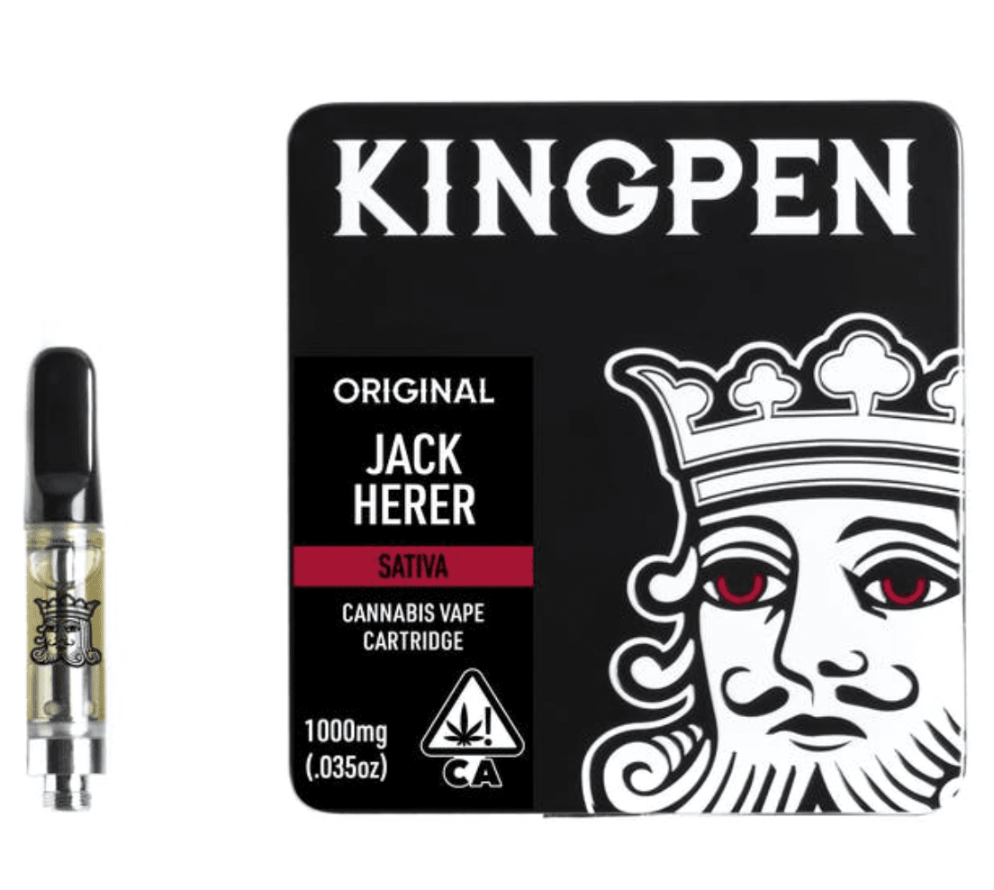 PRE-ORDER ONLY 1g Jack Herer (Sativa) Cartridge - Kingpen