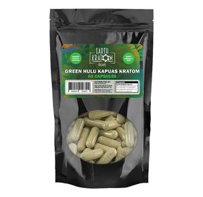 65ct Green Hulu Kratom Capsules
