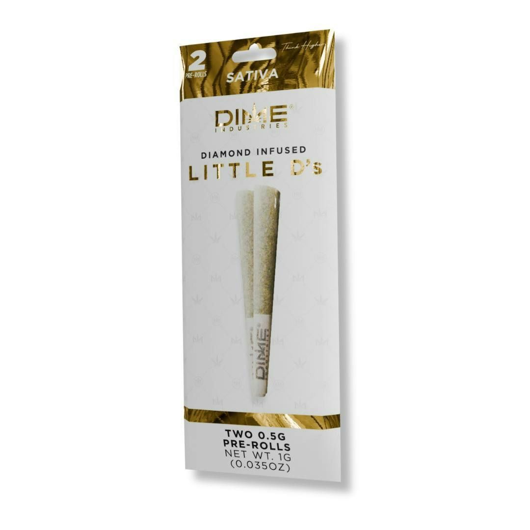 Dime Industries- Little D's Shake Shack Diamond Infused Prerolls 1g (S)