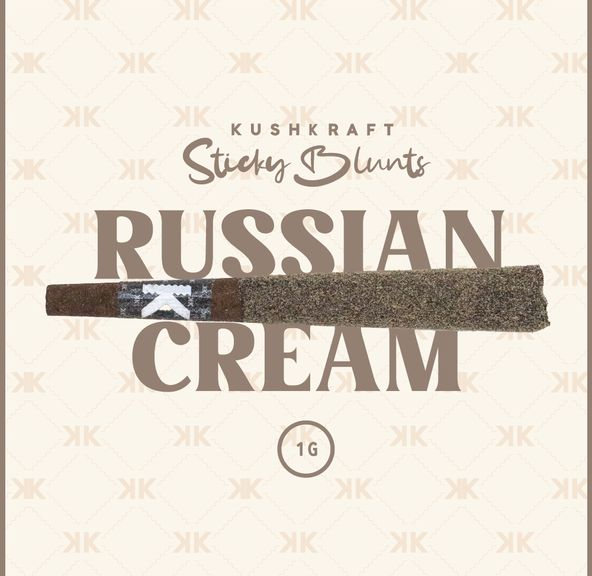 1 x 1g Shatter Infused Sativa Blunt Russian Cream by KushKraft