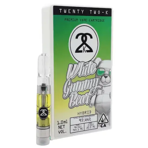 Twenty Two K / 22k - White Gummy Bear - Cartridge - 1 g