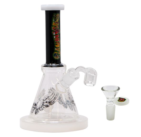 Flying Skull Ganjavibes Dab Rig And Bong 8 Inches