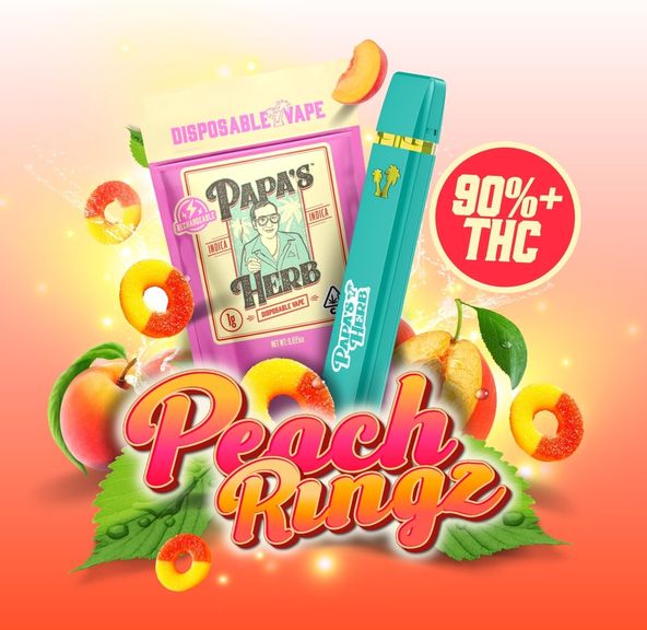 Papa's Herb - 1g Disposable (Peach Ringz)
