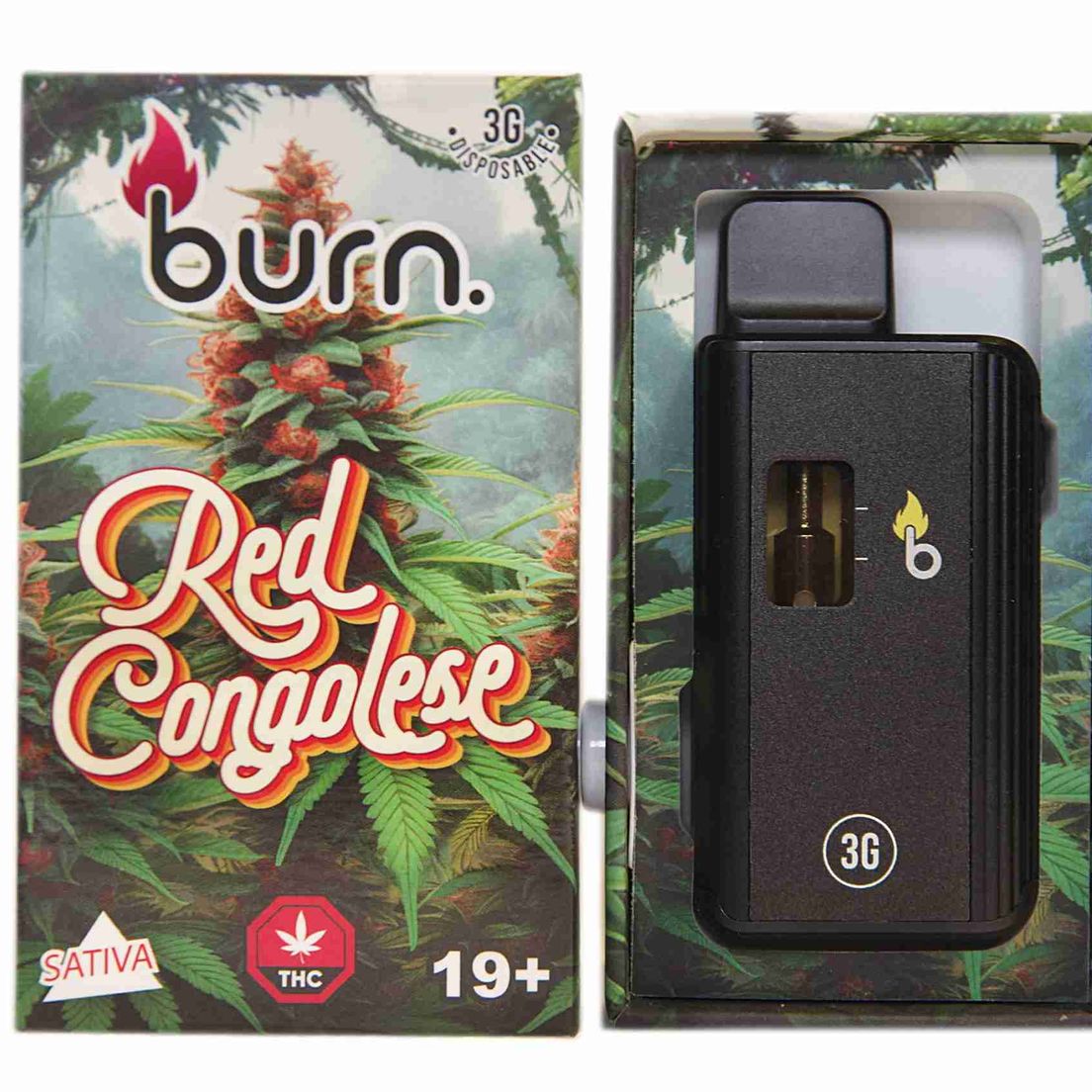 3 Gram Burn Disposable – Red Congolese (3 Gram)