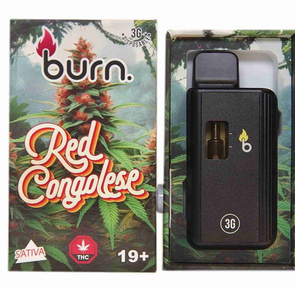 3 Gram Burn Disposable – Red Congolese (3 Gram)