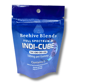 Beehive Blends - CBD Indi-Cube Full Spectrum Gummies - 5 pack