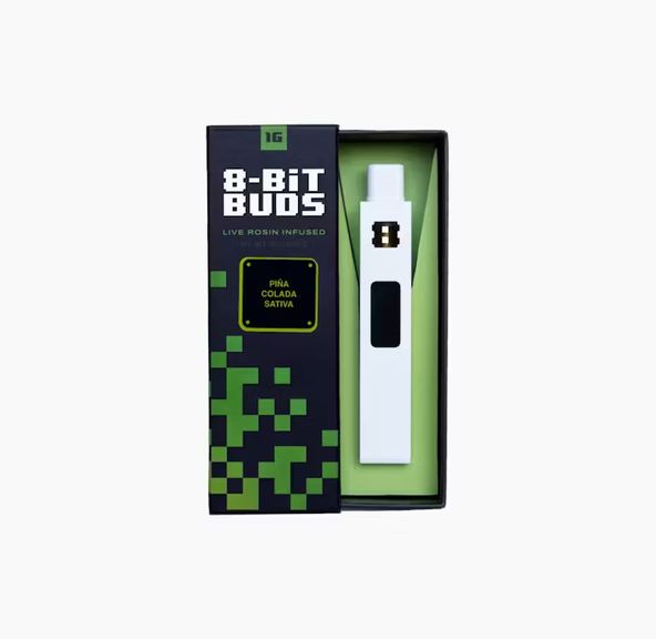 8-Bit Buds "Rosin Infused" 1G AIO - Pina Colada