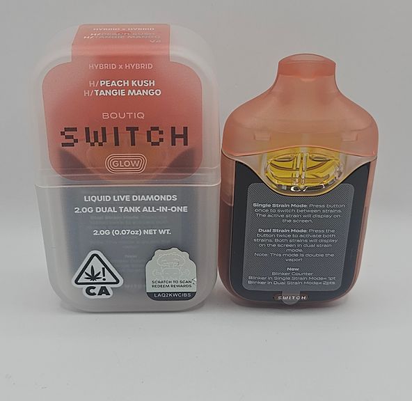 Boutiq Switch / Glow - Disposable - Peach Kush x Tangie Mango - 2G