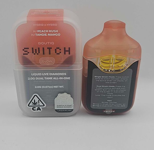 Boutiq Switch / Glow - Disposable - Peach Kush x Tangie Mango - 2G
