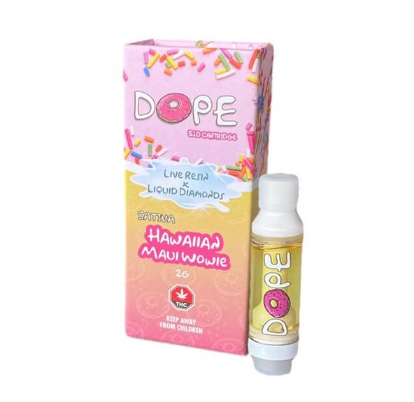 Hawaiian - Maui Wowie 2G Live Resin X Diamonds Vape Cartridge - Dope