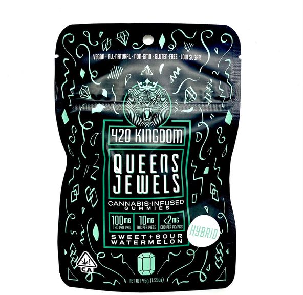 420 Kingdom - Queens Jewels - Sweet & Sour Watermelon - 100mg