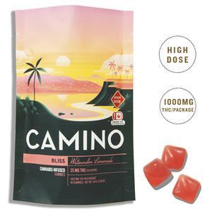 KIVA CAMINO GUMMIES 1000MG THC Bliss (Watermelon Lemonade)
