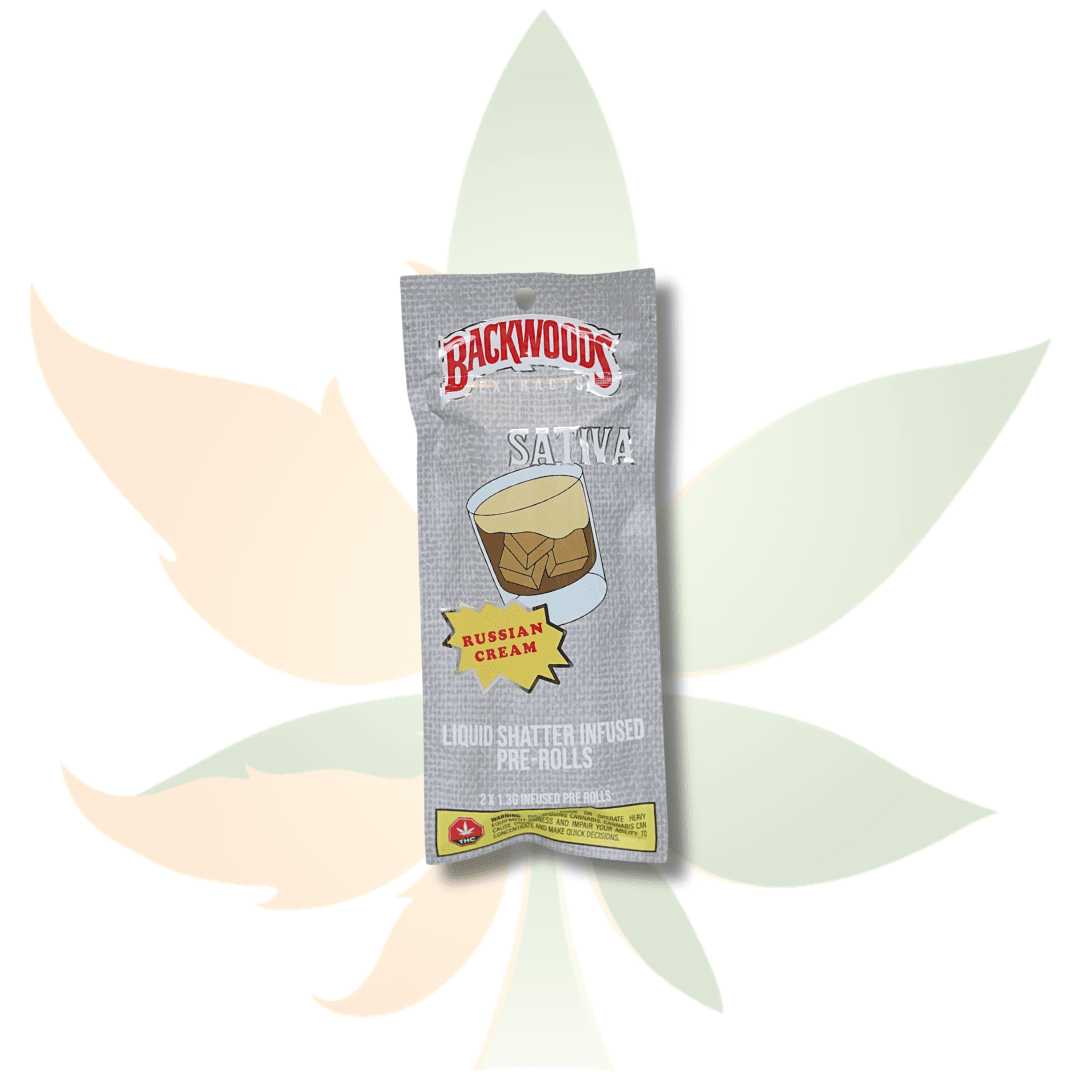 Backwoods Shatter Infused Pre Rolls (2 pack)- Russian Cream