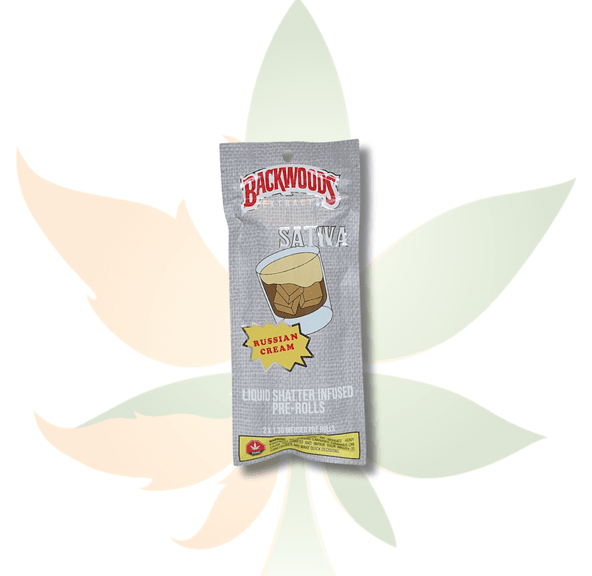 Backwoods Shatter Infused Pre Rolls (2 pack)- Russian Cream