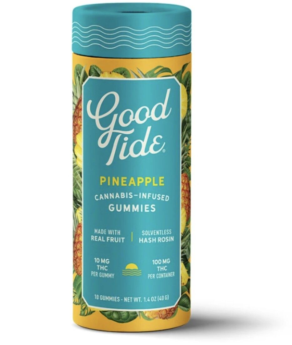 Good Tide - Pineapple Rosin Gummies 10 Pack 100mg