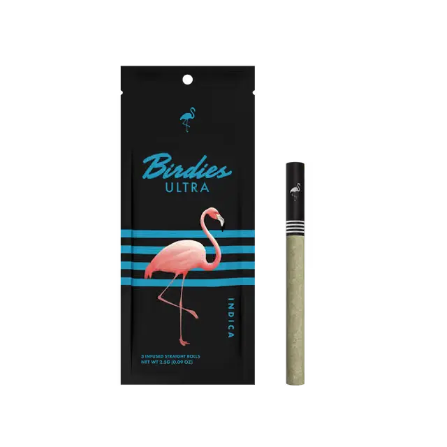 Birdies - Ultra Indica - 3pk/2.1g Infused Preroll Pack