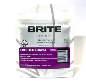 A. Brite 3.5g Pre-Ground Shake - Quality 7.5/10 - Frosted Guava