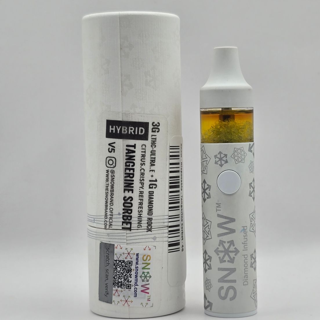 Snow - Disposable - Tangerine Sorbet - 4G at Goodies | Sweede Snow - Disposable - Tangerine Sorbet - 4G at Goodies | Sweede