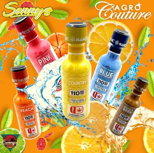 AGRO COUTURE 110MG THC SHOT - COUNTRY LEMONADE - SUGAR FREE