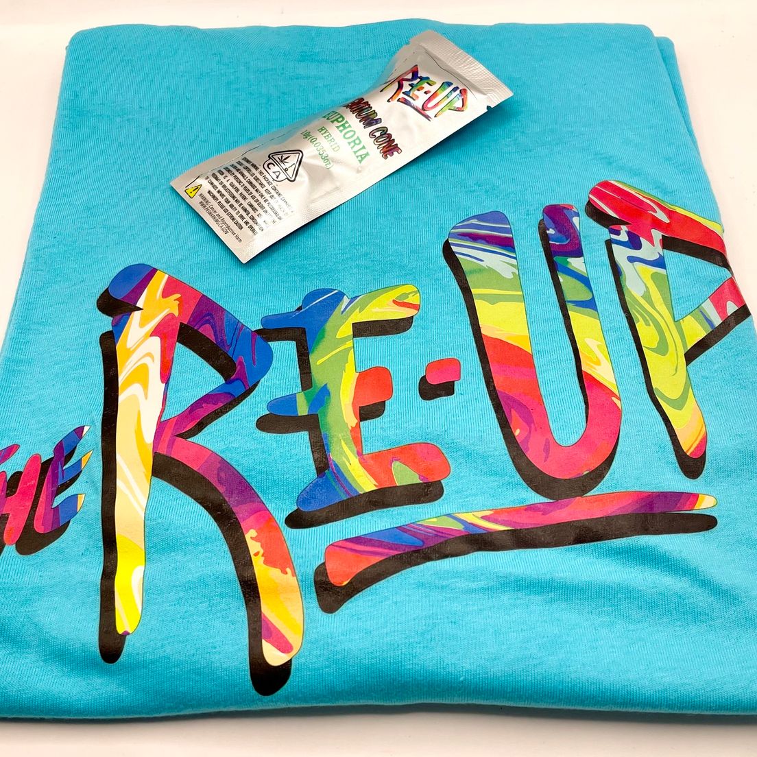 PRE-ORDER ONLY *Deal! $15 (MEDIUM) Turquoise T-Shirt - The Re-Up + Preroll