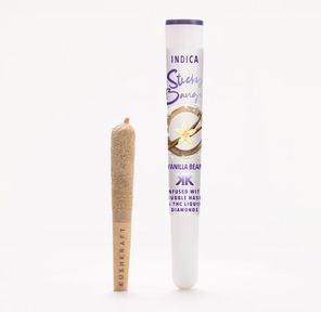 1 x 0.5g Infused Sticky Banger Pre-Roll Indica Vanilla Bean by KushKraft