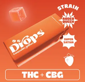 Drops 20pk Strawberry Gummies 100mg THC / 100mg CBG
