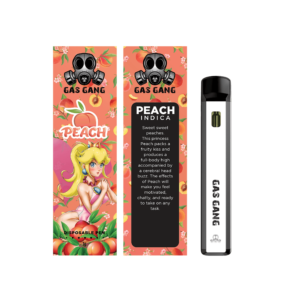 1G Gas Gang disposable vape pen - Peach