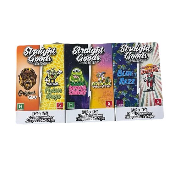 Straight goods 6gr dual chambers $80.