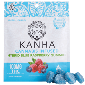 Kahna Hybrid Blue Raspberry (100 mg) Gummies
