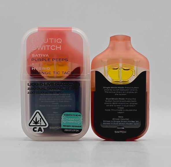 Boutiq - Disposable - Switch - Purple Peeps x Orange Tic Tacs - 2g