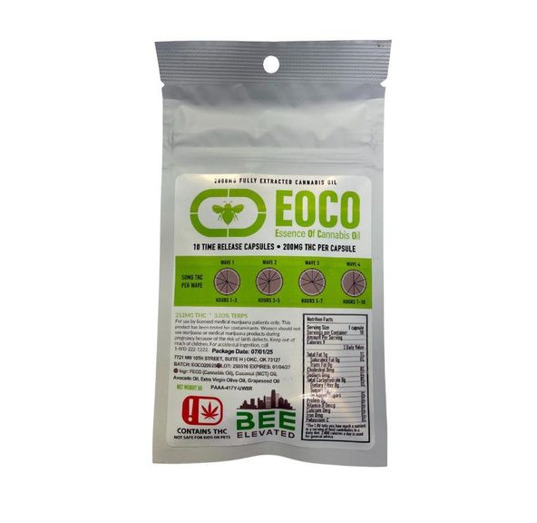 BEE ELEVATED FECO TIME RELEASE CAPSULES 2000MG