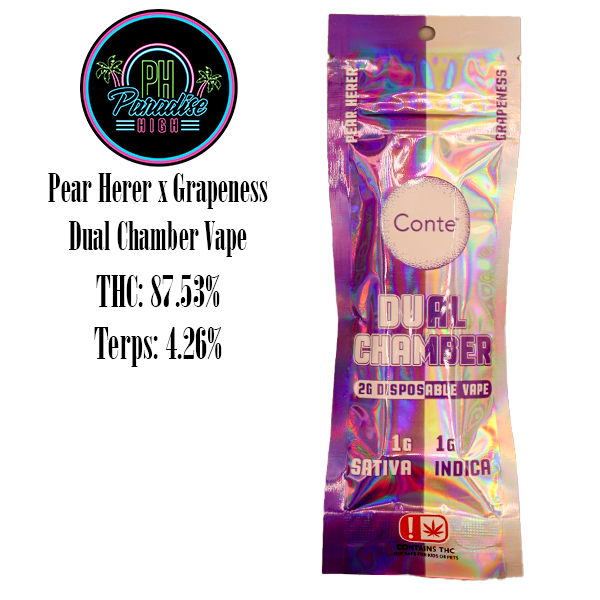 CONTE PEAR HERER/GRAPENESS DUAL DISPOSABLE 2G