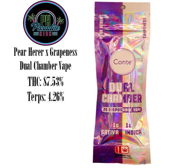 CONTE PEAR HERER/GRAPENESS DUAL DISPOSABLE 2G