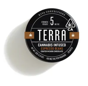 KIVA - Terra Bites Dark Chocolate Espresso Beans - 100mg