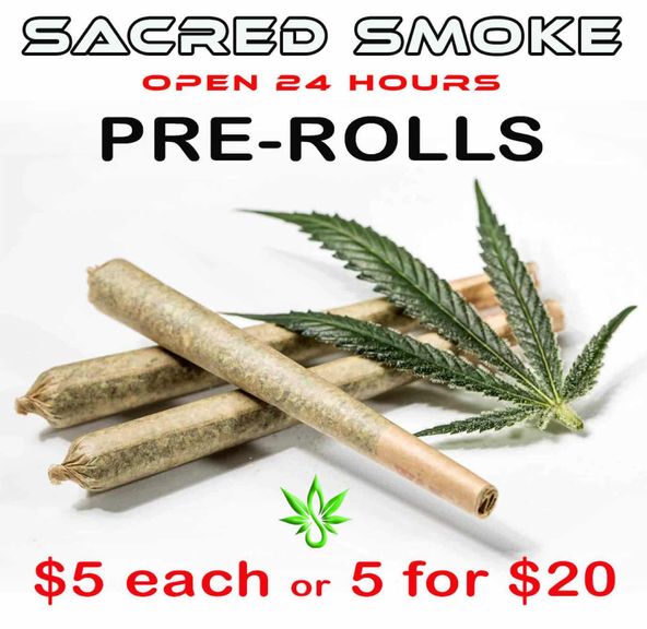 $5 Pre Roll (1.25 grams) (Buy 4 and get 1 Free) Pre-roll Joints