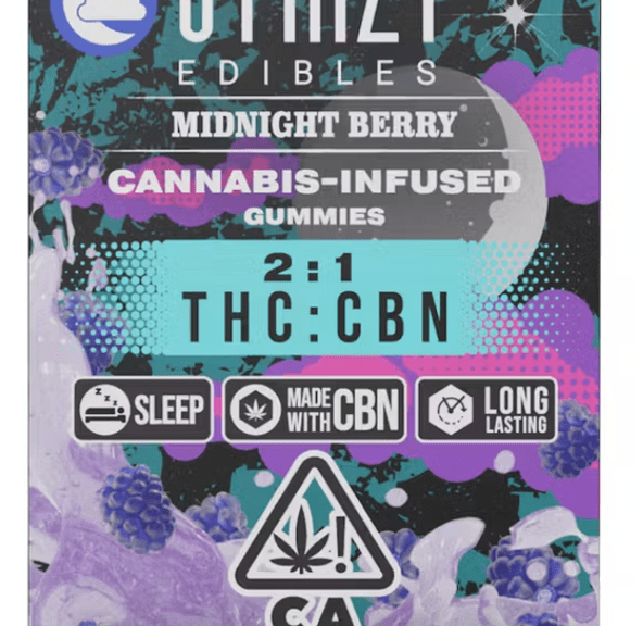 Stiiizy Edibles - Midnight Berry 2:1 for Sleep- 100mg of THC and 50mg of CBN