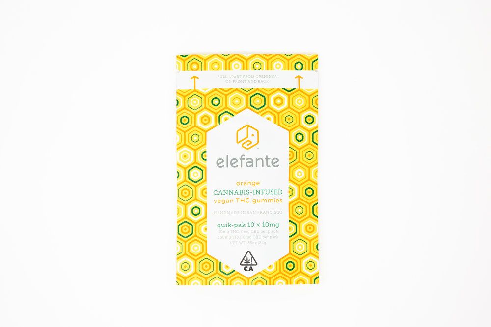 Elefante - Orange Vegan THC Gummies -100mg