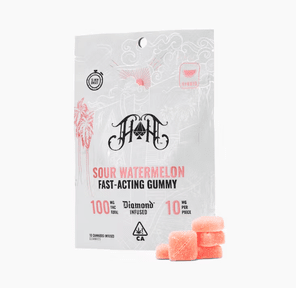 Sour Watermelon | Hybrid - Fast-Acting Gummies - 100mg THC