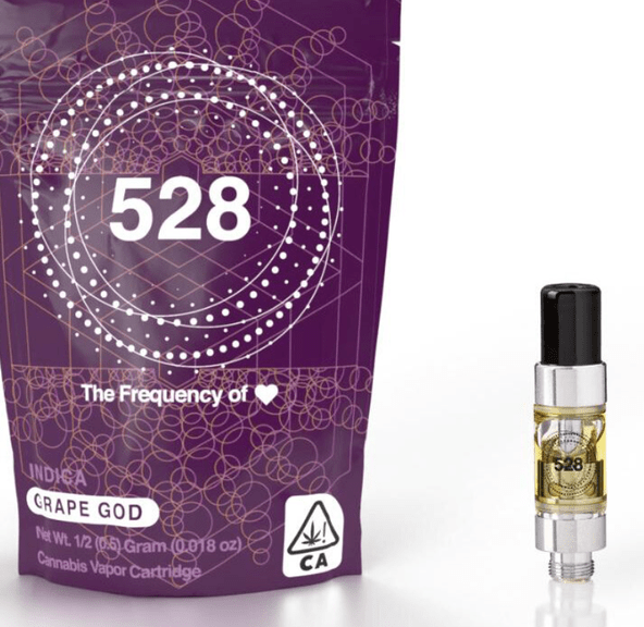 528 Cartridge - Grape God - 1g (THC: 90.84% )