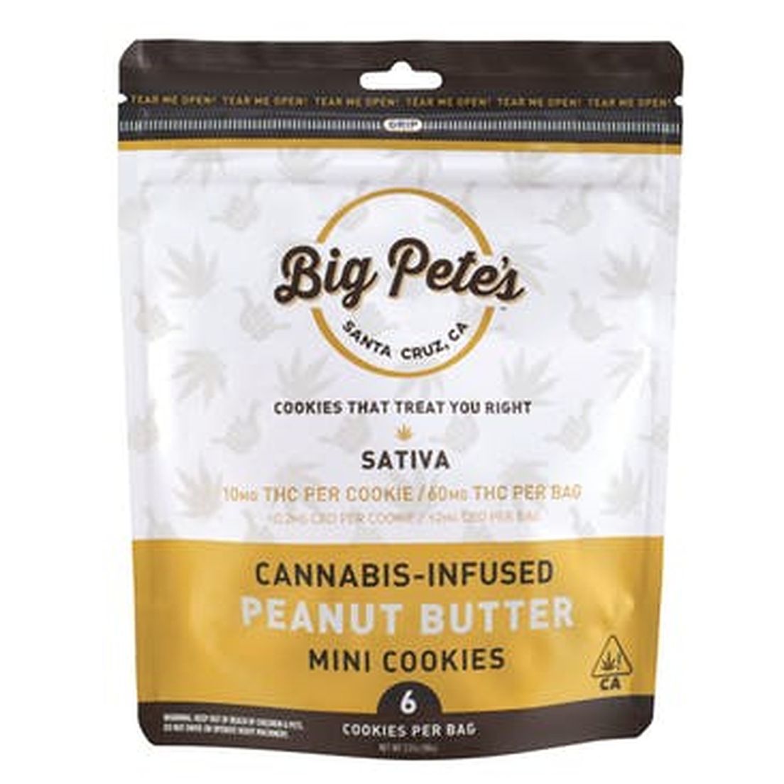 [Big Petes Treats] THC Cookies - 100mg - Peanut Butter (S)