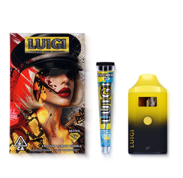 Luigi - Crystal Lemon Bubble - Infused Pre-Roll .5g (with AIO only)